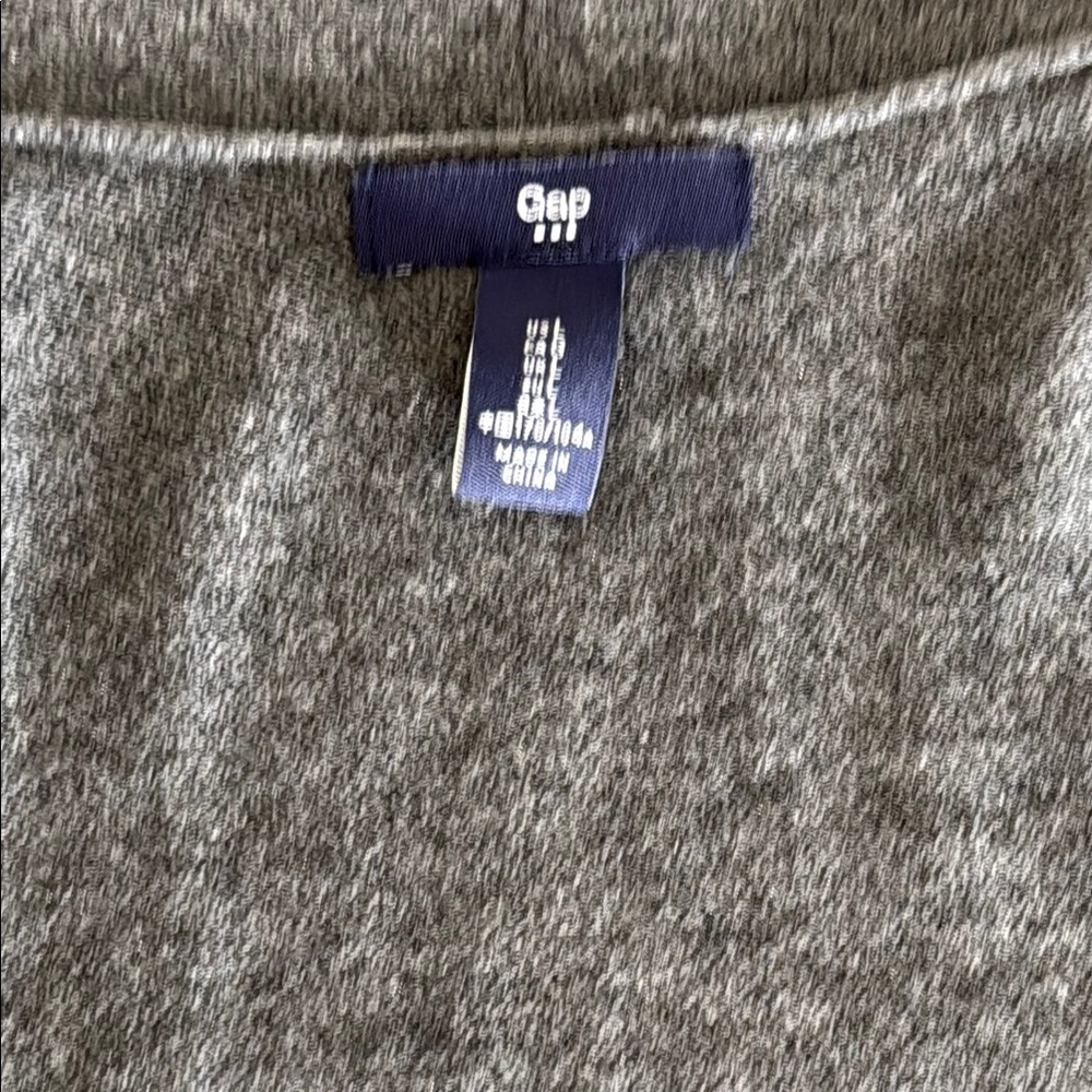 GAP Gray Cardigan Sweater Lightweight Knit - Picture 4 of 5